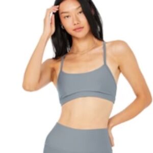 Alo Yoga  Airlift Intrigue Bra, Steel Blue, Size XS